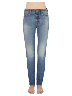 Jeans con Scritta Logo Posteriore Slim Fit