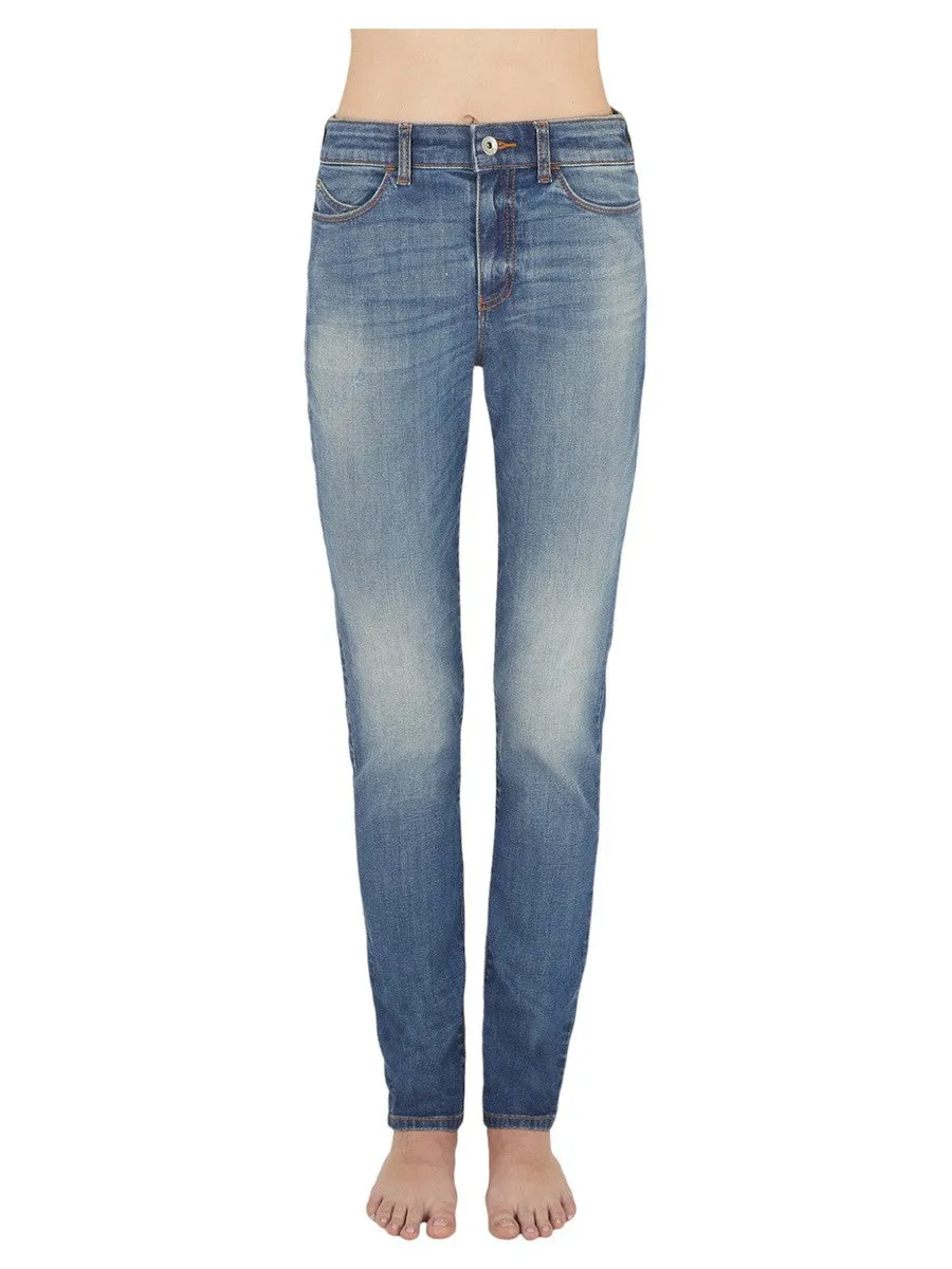 Jeans con Scritta Logo Posteriore Slim Fit