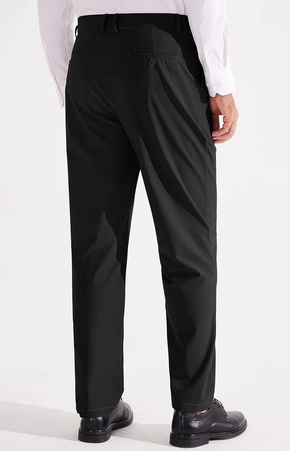 Libin Men's Dress Pants Classic Fit Pleated Front Work Golf Pants 29" 31" 33" Stretch Business Casual Pants Lightweight