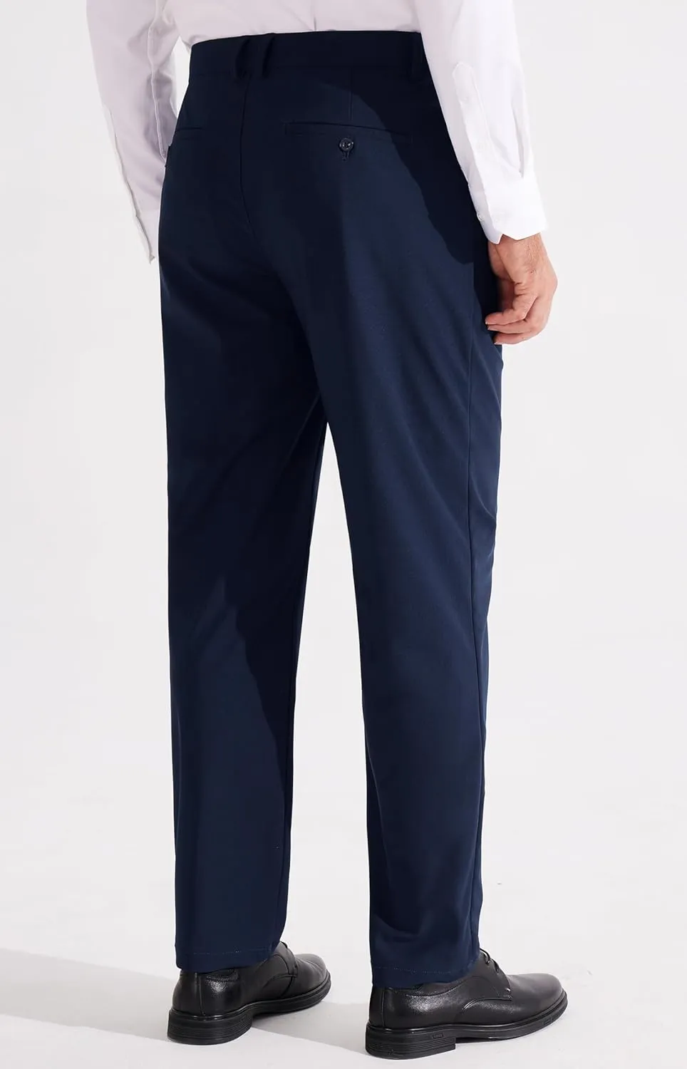 Libin Men's Dress Pants Classic Fit Pleated Front Work Golf Pants 29" 31" 33" Stretch Business Casual Pants Lightweight