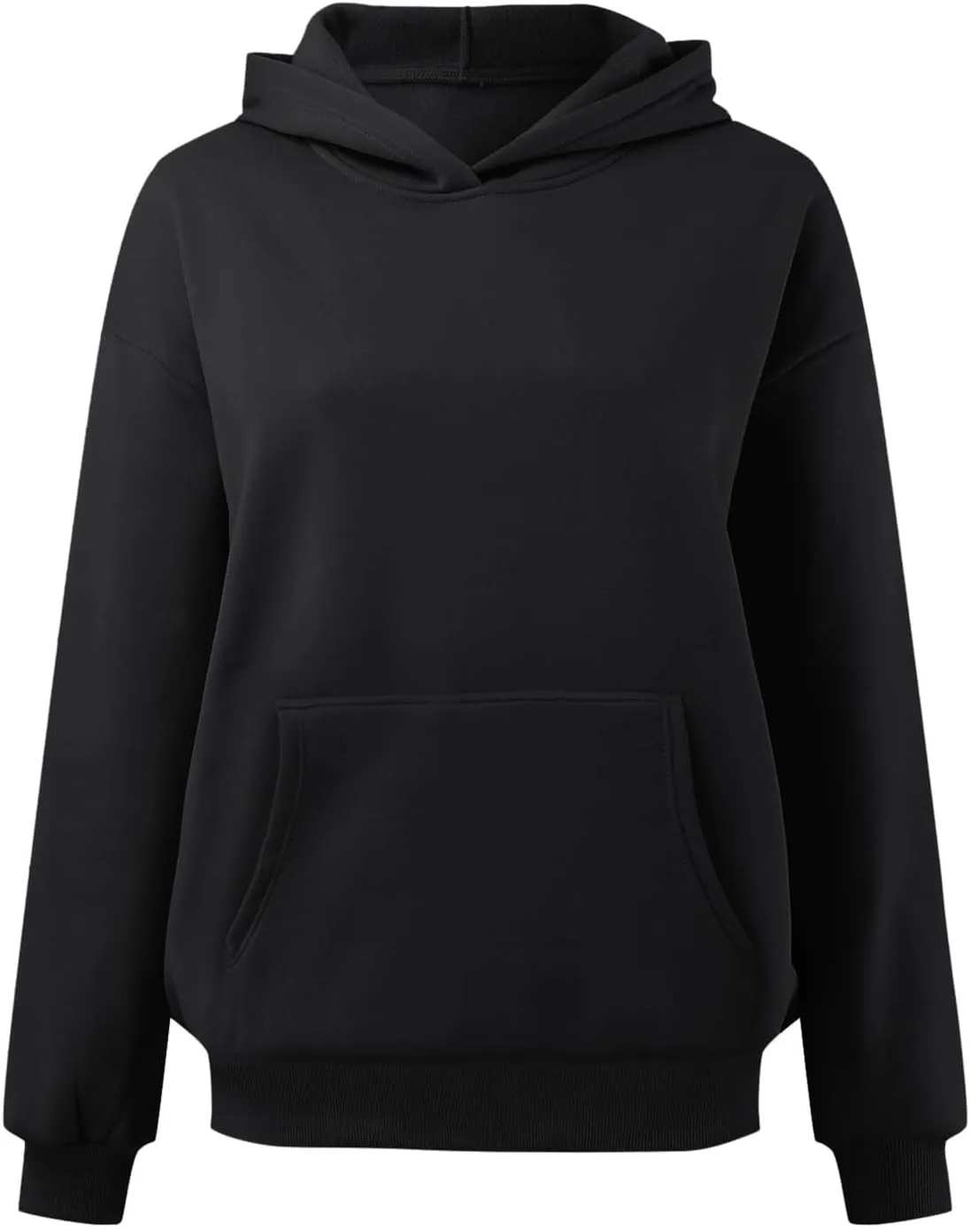 Long Hoodie for Women Casual Oversized Hoodies Long Sleeve Sweatshirt with Hood Fleece Hoodie Pullover with Pocket