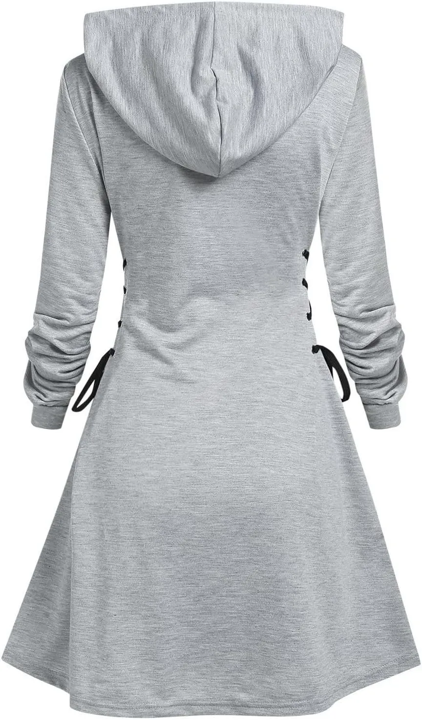 Long Hoodie for Women Casual Oversized Hoodies Long Sleeve Sweatshirt with Hood Fleece Hoodie Pullover with Pocket