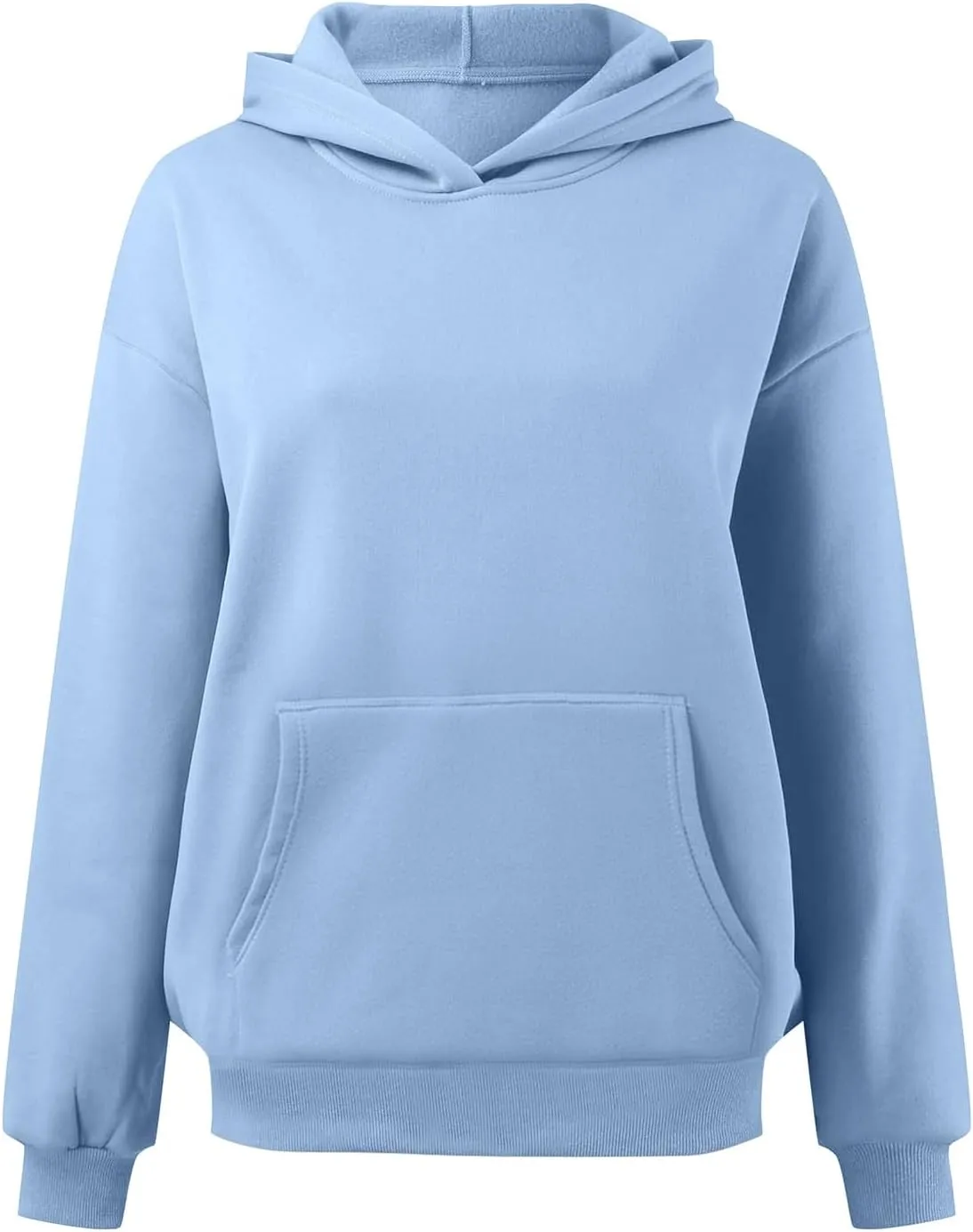 Long Hoodie for Women Casual Oversized Hoodies Long Sleeve Sweatshirt with Hood Fleece Hoodie Pullover with Pocket