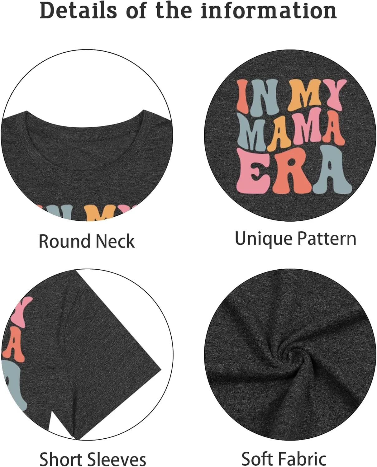 Mama Shirt Women Mama Graphic Tee Funny Mom Letter Print Short Sleeve Tshirt Fashion Summer Tops