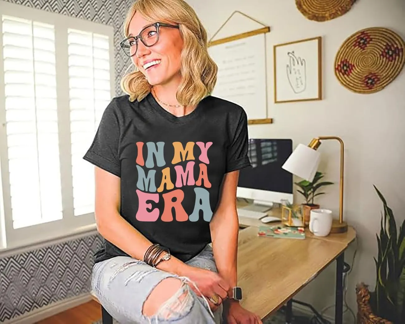 Mama Shirt Women Mama Graphic Tee Funny Mom Letter Print Short Sleeve Tshirt Fashion Summer Tops