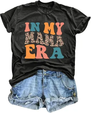 Mama Shirt Women Mama Graphic Tee Funny Mom Letter Print Short Sleeve Tshirt Fashion Summer Tops