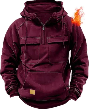 Men Tactical Sweatshirt Quarter Zip Pullover Men Hoodie Tactical Hoodies For Men Quarter Zip Hoodie Men