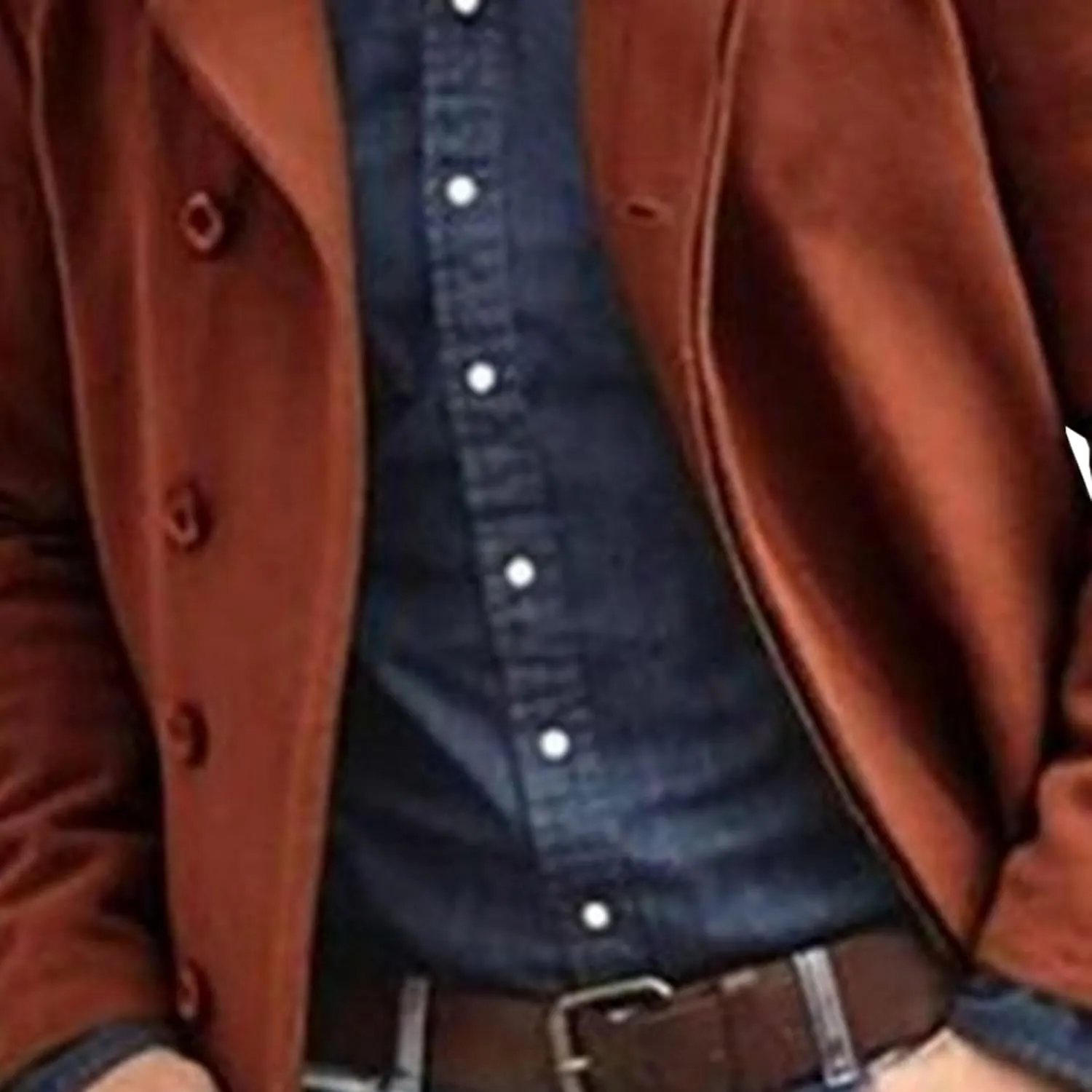 Men's Fall Winter Color Wool Coat Casual Single Breasted Pea Overcoat Slim Fit Notched Collar Trench Coats