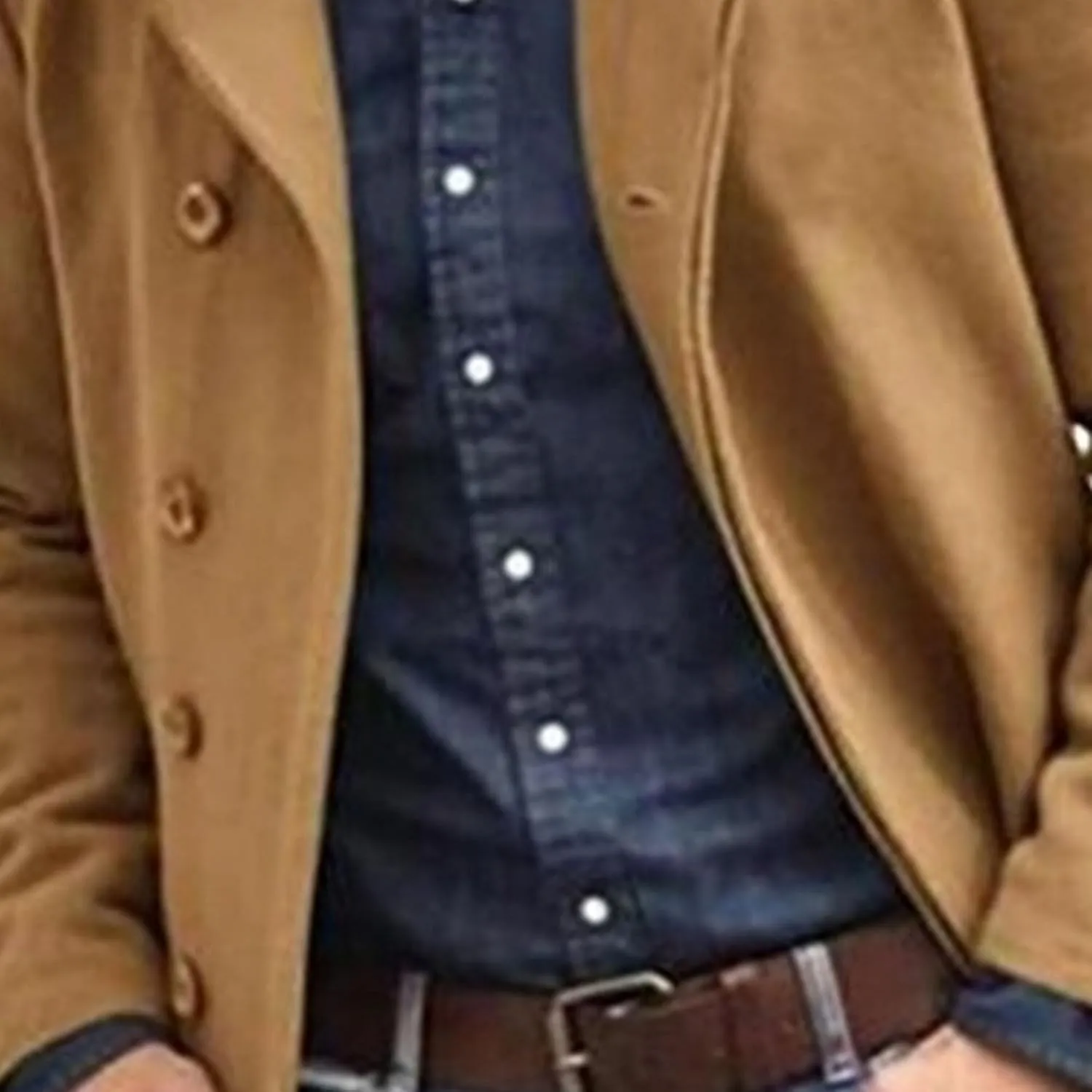 Men's Fall Winter Color Wool Coat Casual Single Breasted Pea Overcoat Slim Fit Notched Collar Trench Coats