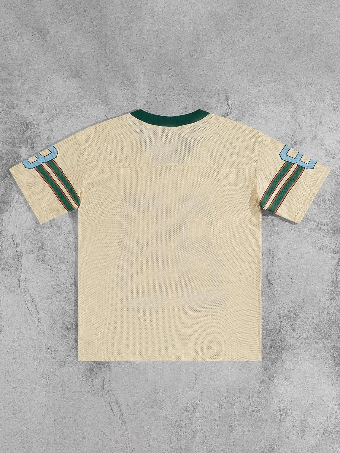 Men's Number Graphic Short Sleeve Jersey Shirts Oversized Y2K Star V Neck Colorblock Tee Shirt Top