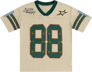 Men's Number Graphic Short Sleeve Jersey Shirts Oversized Y2K Star V Neck Colorblock Tee Shirt Top