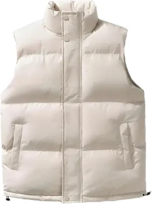 Men's Sleeveless jacket Winter Warm Cotton-Padded Vests Coats Men Fashion Waistcoats