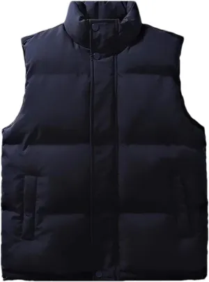 Men's Sleeveless jacket Winter Warm Cotton-Padded Vests Coats Men Fashion Waistcoats