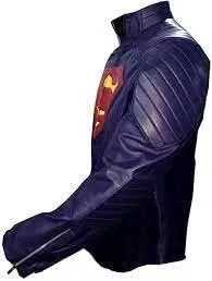 Mens Smalvile Claark Kent T. Welling Genuine Leather Super Jacket Man - Claark Kent Jacket