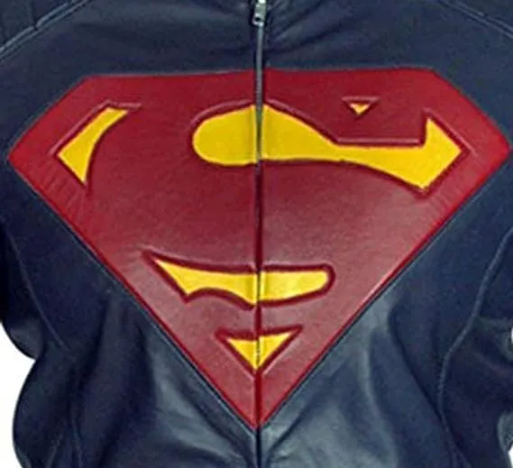 Mens Smalvile Claark Kent T. Welling Genuine Leather Super Jacket Man - Claark Kent Jacket