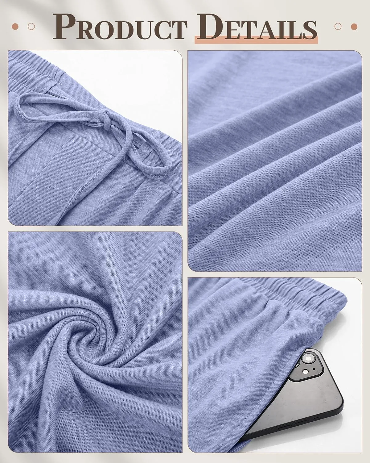Neer 3 Pack Women's Plus Size Pants Wide Leg Lounge Yoga Pants Casual Baggy Drawstring High Waist Sweatpants with Pockets