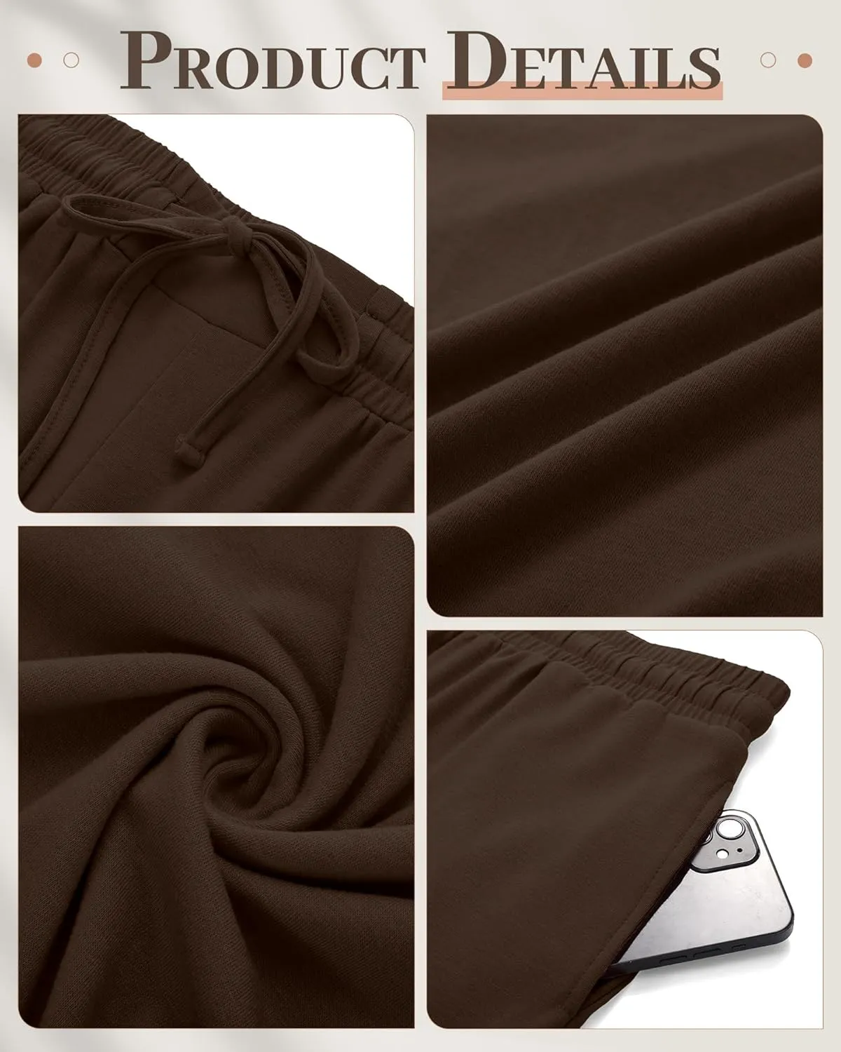 Neer 3 Pack Women's Plus Size Pants Wide Leg Lounge Yoga Pants Casual Baggy Drawstring High Waist Sweatpants with Pockets