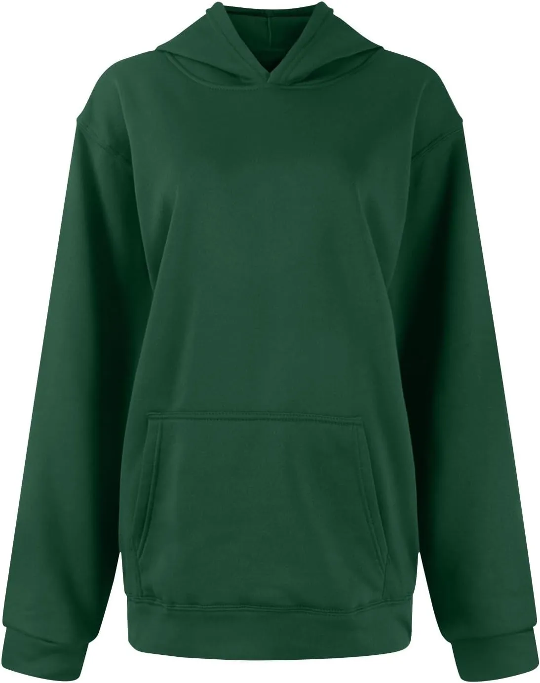 Oversized Hoodie for Women Fleece Sweatshirt with Kangaroo Pockets Long Sleeve Sweaters Pullover Fall Preppy Clothes