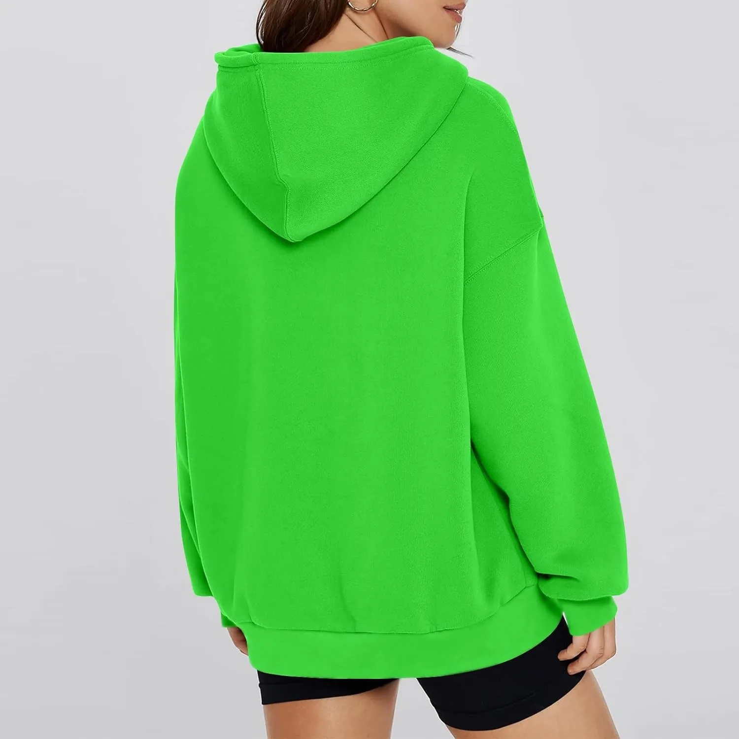 Oversized Hoodie for Women Fleece Sweatshirt with Kangaroo Pockets Long Sleeve Sweaters Pullover Fall Preppy Clothes