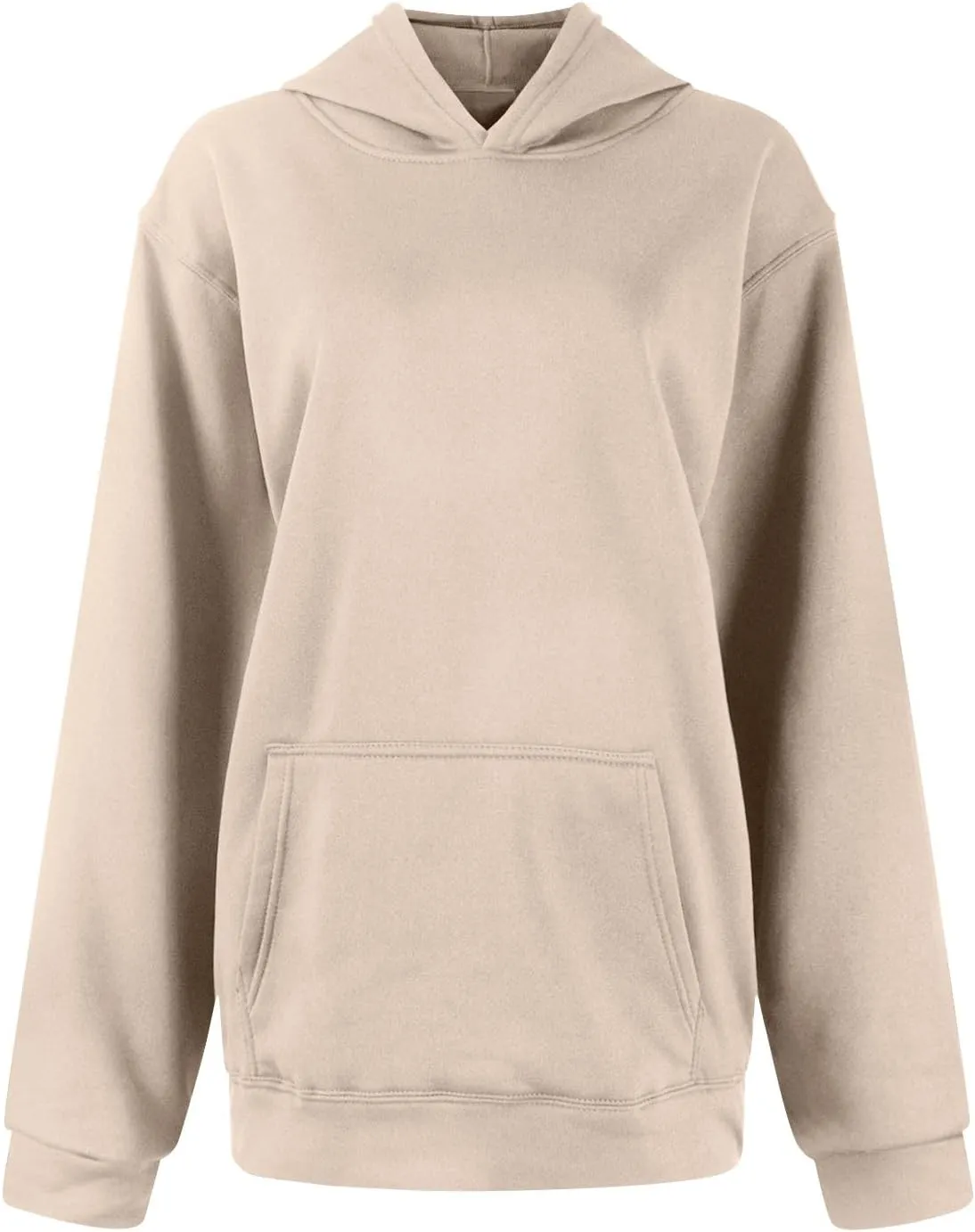 Oversized Hoodie for Women Fleece Sweatshirt with Kangaroo Pockets Long Sleeve Sweaters Pullover Fall Preppy Clothes
