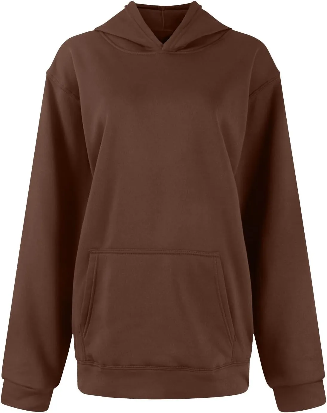 Oversized Hoodie for Women Fleece Sweatshirt with Kangaroo Pockets Long Sleeve Sweaters Pullover Fall Preppy Clothes