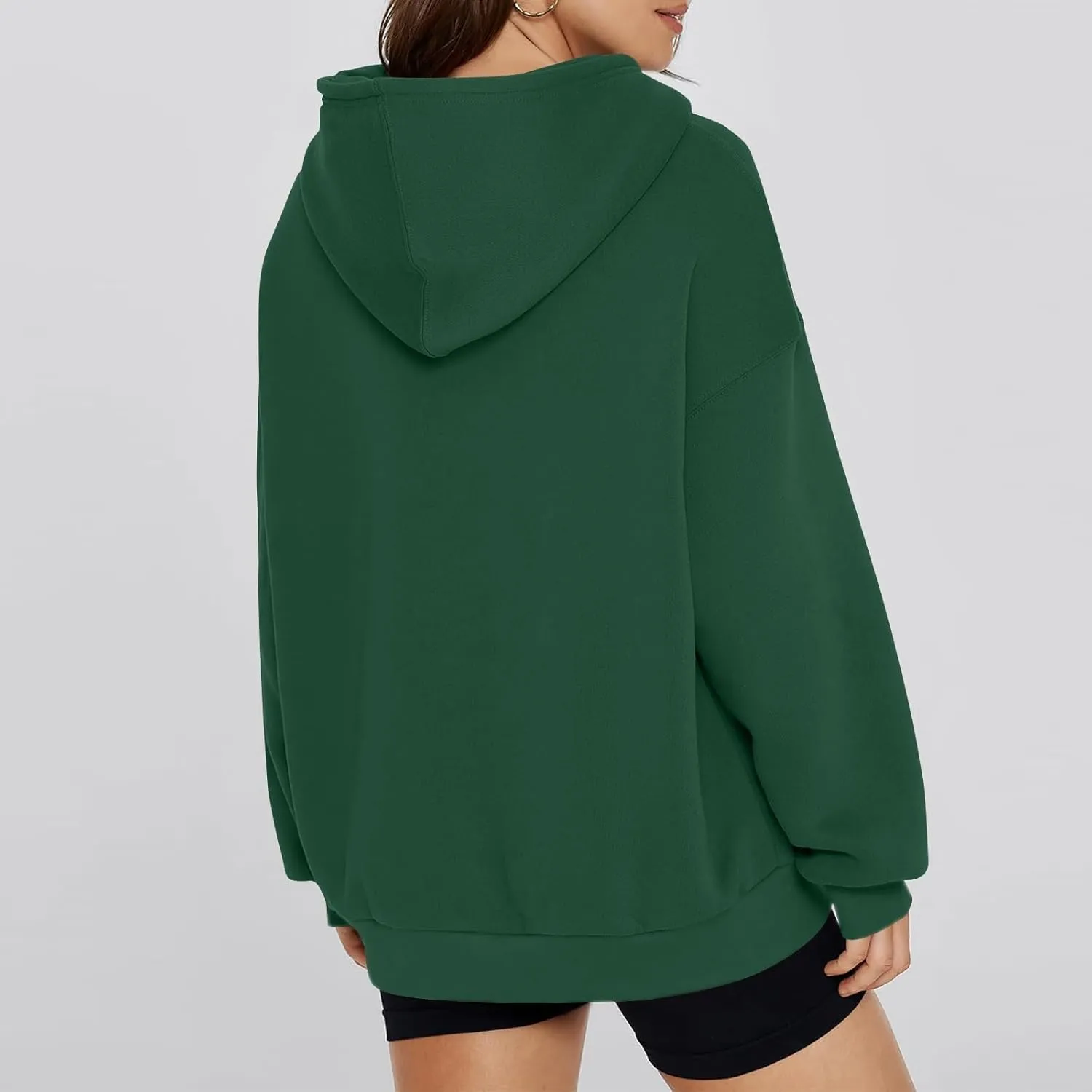 Oversized Hoodie for Women Fleece Sweatshirt with Kangaroo Pockets Long Sleeve Sweaters Pullover Fall Preppy Clothes