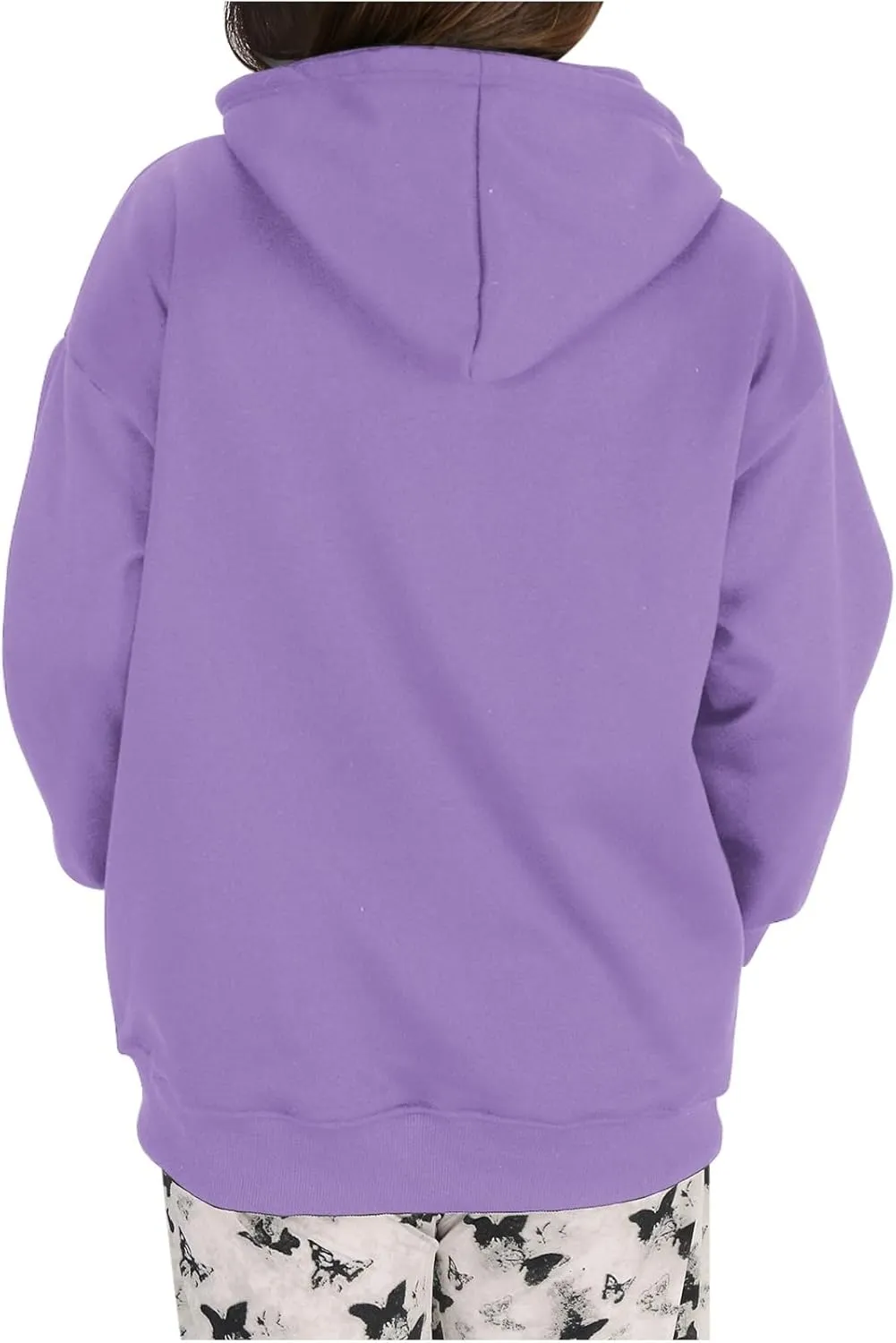 Oversized Hoodies for Women 2024 Stylish Baggy Solid Basic Pullover Sweatshirts Casual Outdoor Comfy Soft Fall Outfit