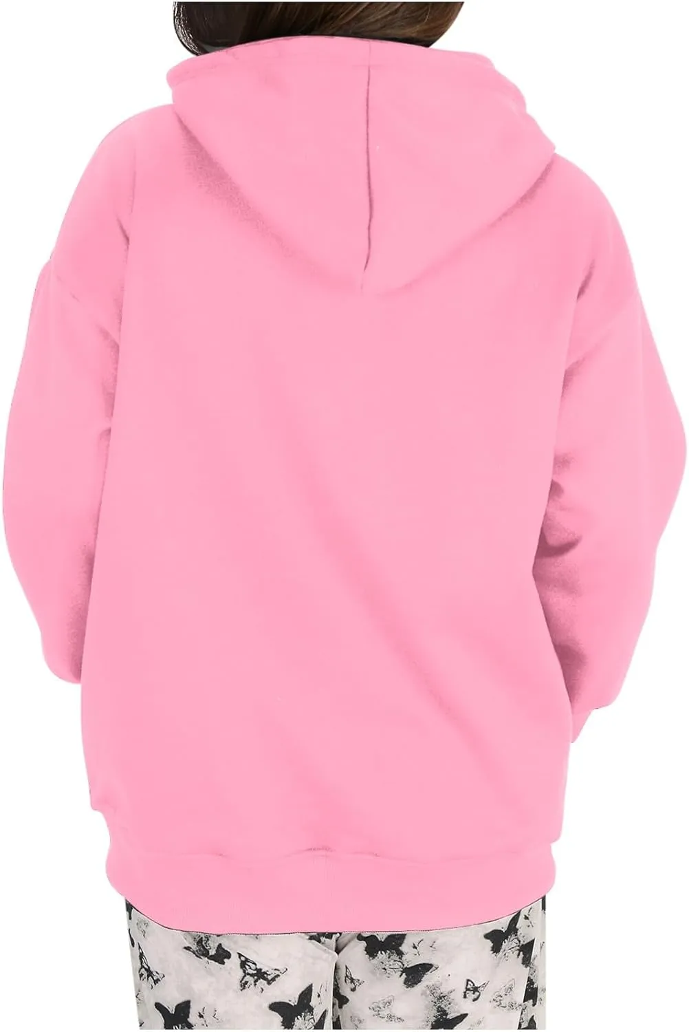 Oversized Hoodies for Women 2024 Stylish Baggy Solid Basic Pullover Sweatshirts Casual Outdoor Comfy Soft Fall Outfit