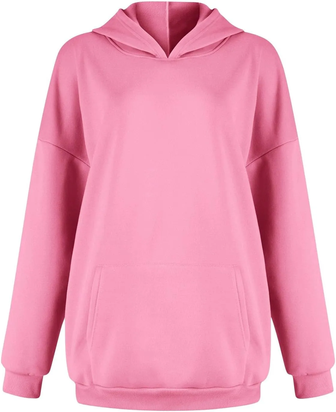 Oversized Hoodies for Women Cute Fleece Hooded Sweatshirt Pullover Long Sleeve Fall Preppy Sweatshirts with Pockets