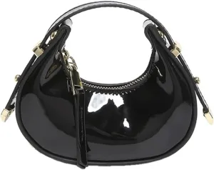 PU 1eather Evening Bag for Women Elegant Purse Evening Handbag Evening Bag Eye-catching Dumplings Bag
