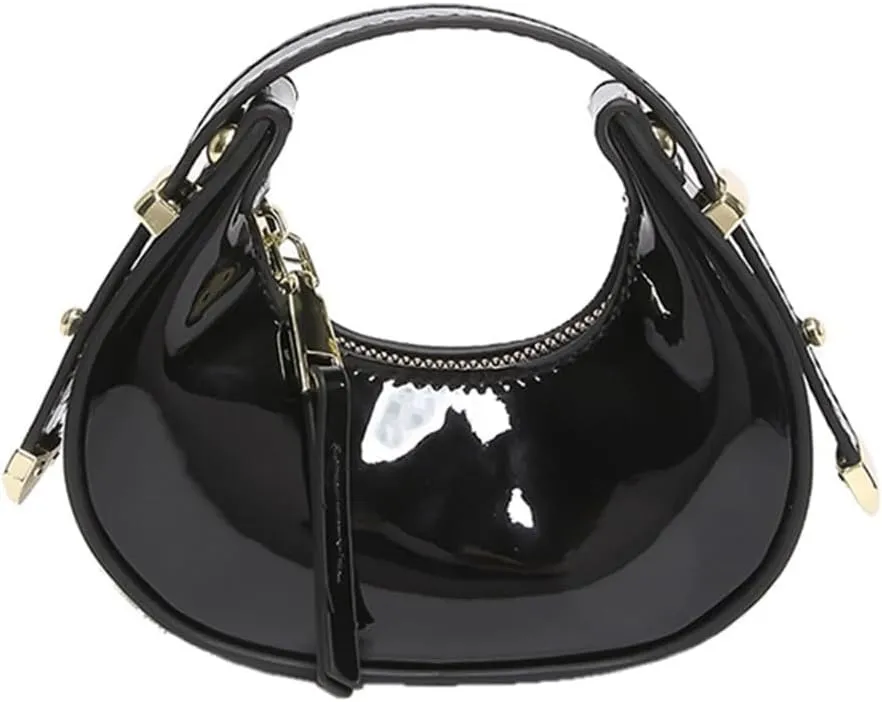 PU 1eather Evening Bag for Women Elegant Purse Evening Handbag Evening Bag Eye-catching Dumplings Bag