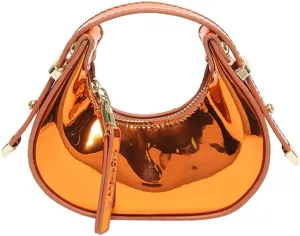 PU 1eather Evening Bag for Women Elegant Purse Evening Handbag Evening Bag Eye-catching Dumplings Bag