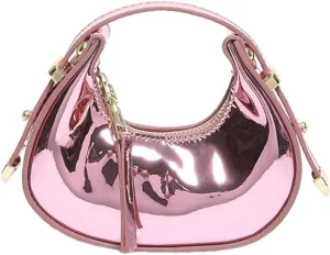 PU 1eather Evening Bag for Women Elegant Purse Evening Handbag Evening Bag Eye-catching Dumplings Bag