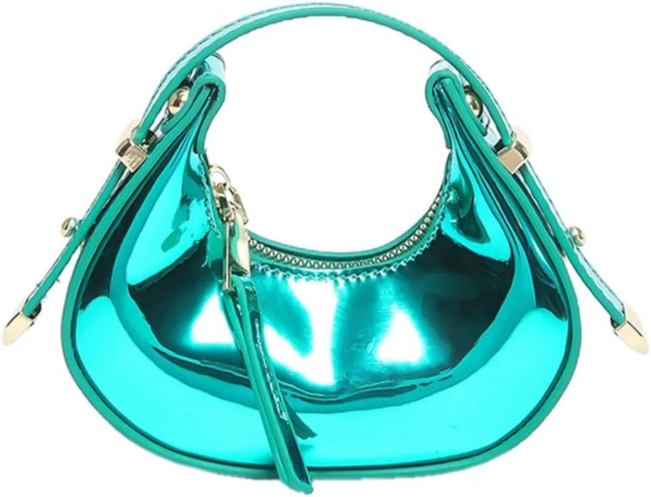 PU 1eather Evening Bag for Women Elegant Purse Evening Handbag Evening Bag Eye-catching Dumplings Bag