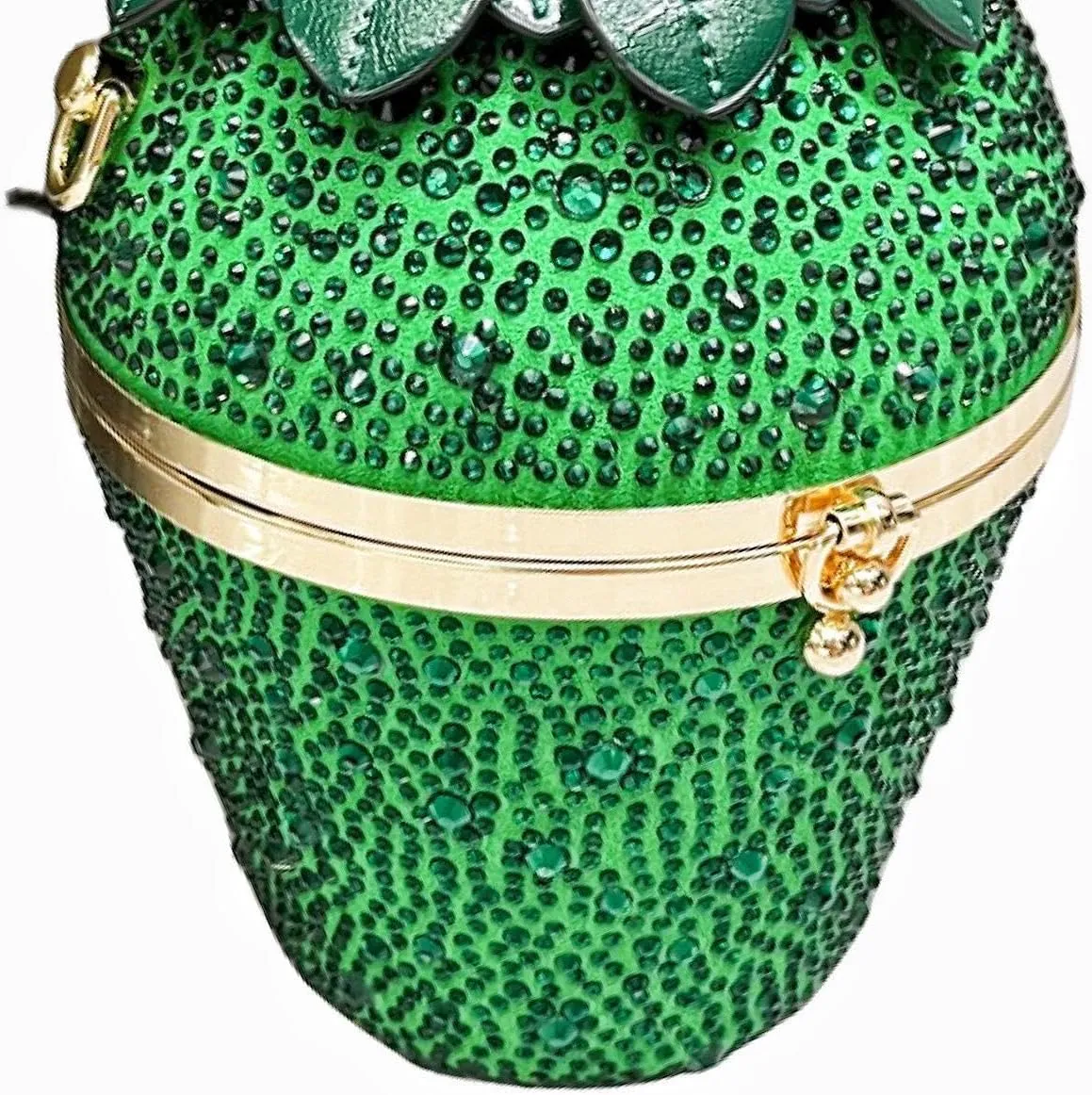 Rhinestone strawberry handbag for women, Cute rhinestone strawberry crossbody bag,Special evening clutch bag.