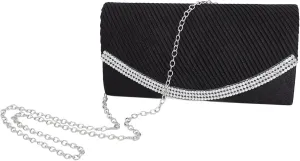SAFIGLE Evening Party Hand Bag Women Clutch Purse Fashionable Clutch Bag Crossbody Evening Bag with Chain