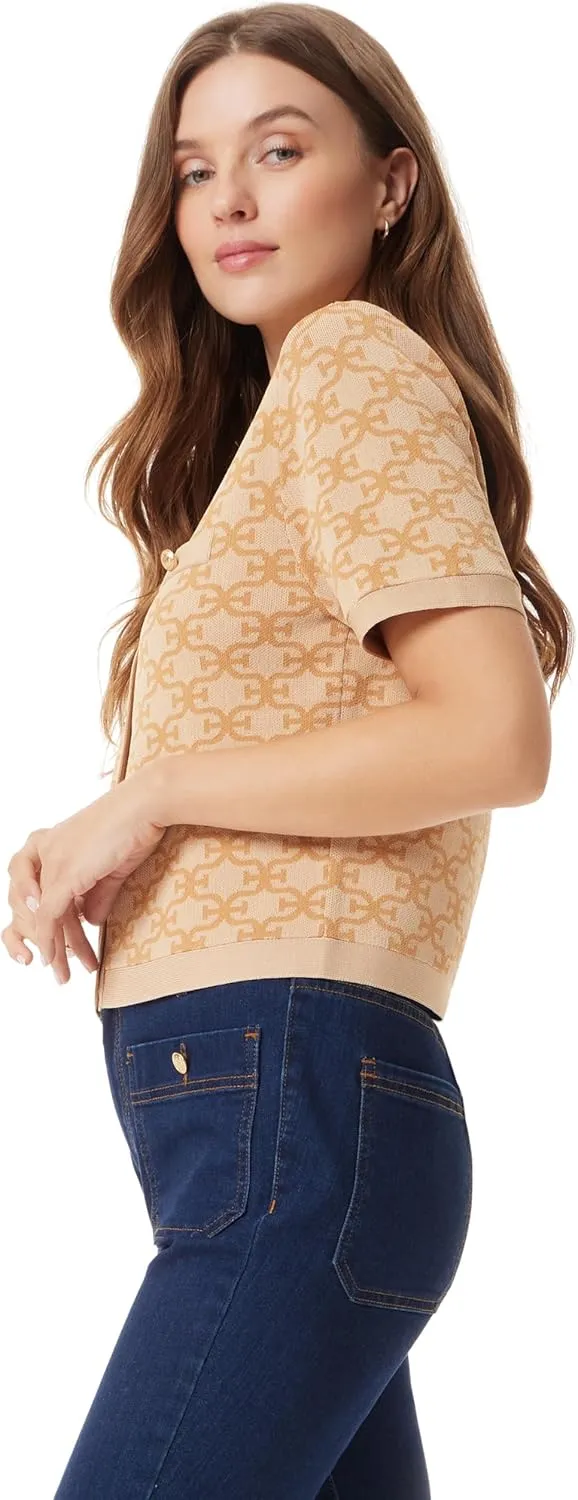Sam Edelman Women's Colleen Short Sleeve Cardigan Standard