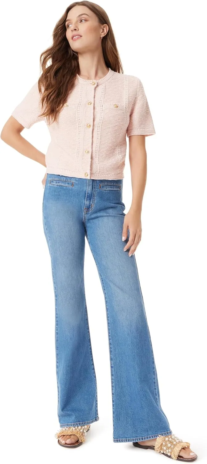 Sam Edelman Women's Colleen Short Sleeve Cardigan Standard