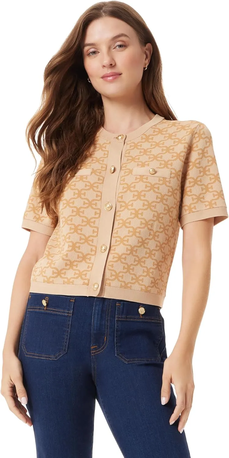 Sam Edelman Women's Colleen Short Sleeve Cardigan Standard