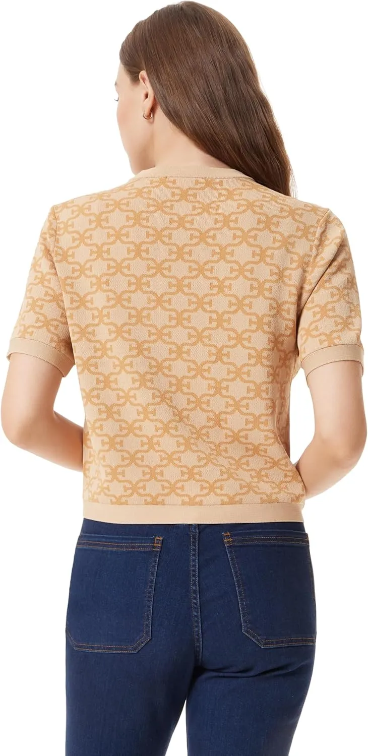 Sam Edelman Women's Colleen Short Sleeve Cardigan Standard