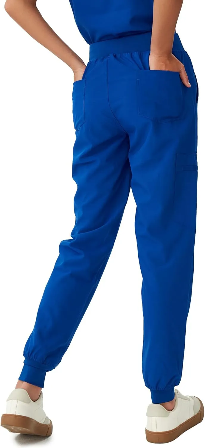 Scrubs for Women, Stretchy Yoga Pants with 5 Pockets, Cargo Jogger Scrub Pants for Women