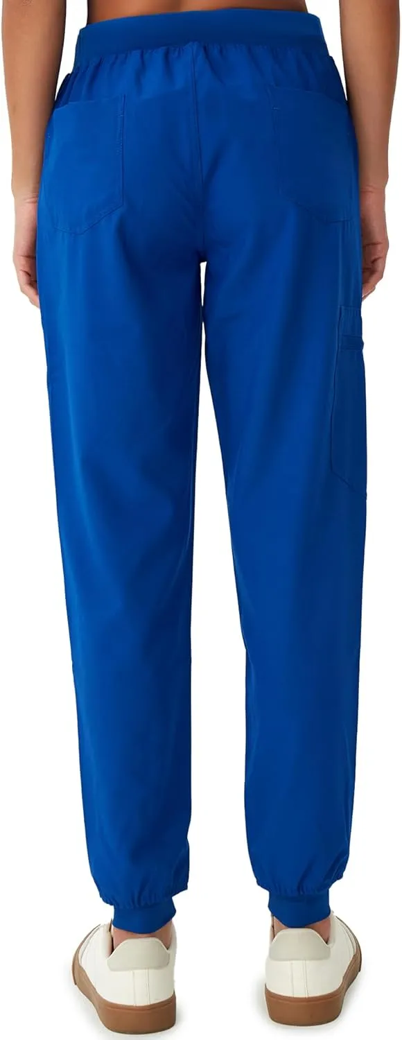 Scrubs for Women, Stretchy Yoga Pants with 5 Pockets, Cargo Jogger Scrub Pants for Women