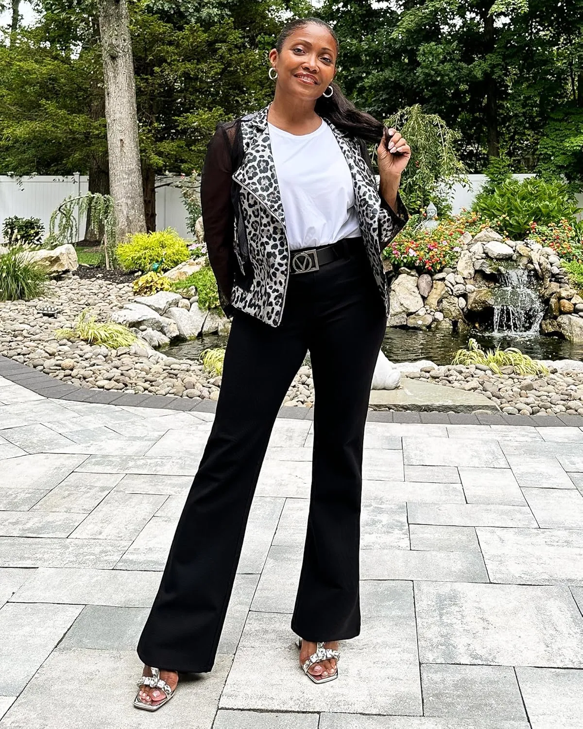 Stelle Women 28"/30"/ 32" Bootcut Dress Pants Business Casual Work Pants with Pockets Pull On Regular Slacks for Office