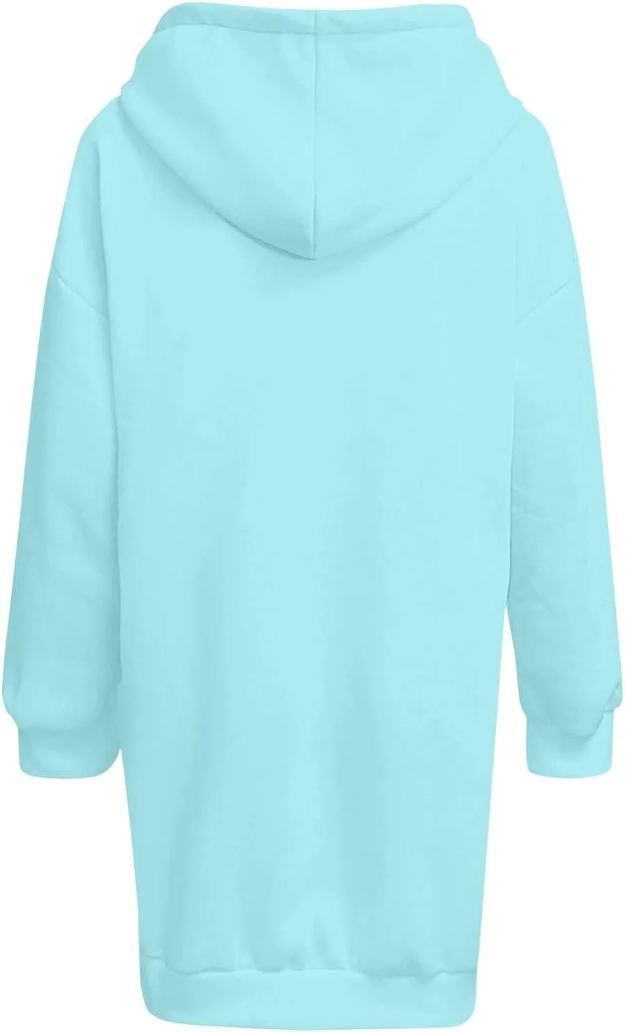 Tunic Hoodies for Women Long Fleece Y2K Hoodie Oversized Sweatshirt Trendy Lightweight Baggy Pullover Fall Outfits