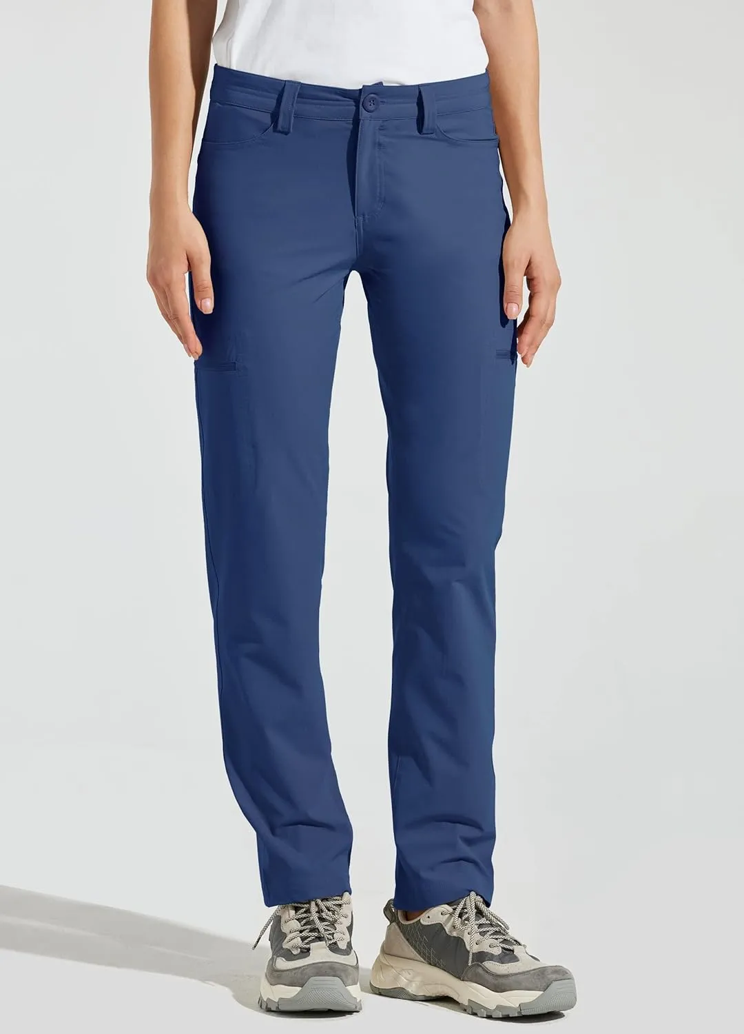 Willit Women's Golf Pants Hiking Cargo Pants Quick Dry Lightweight Outdoor Casual Pants Water Resistant