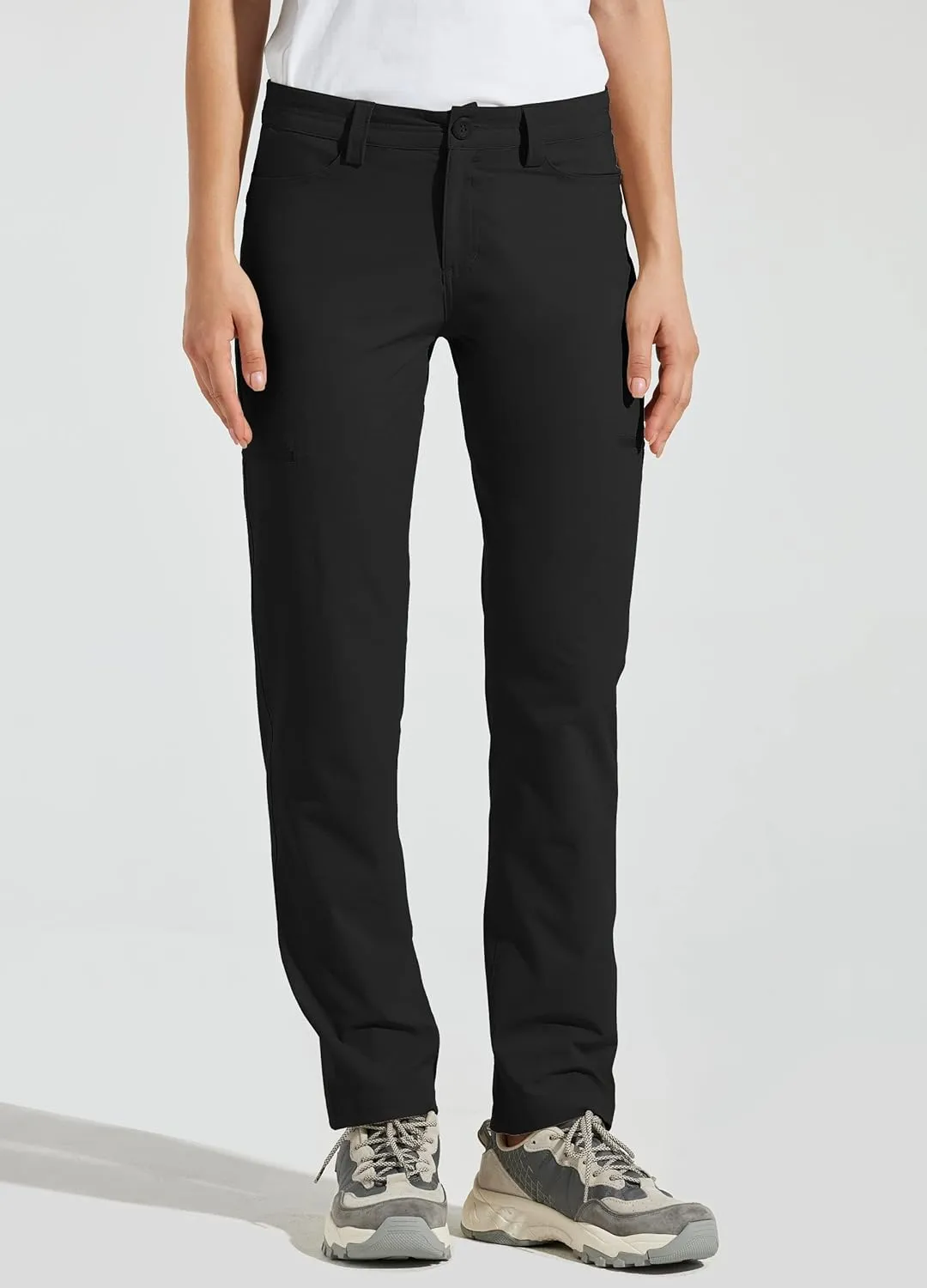 Willit Women's Golf Pants Hiking Cargo Pants Quick Dry Lightweight Outdoor Casual Pants Water Resistant