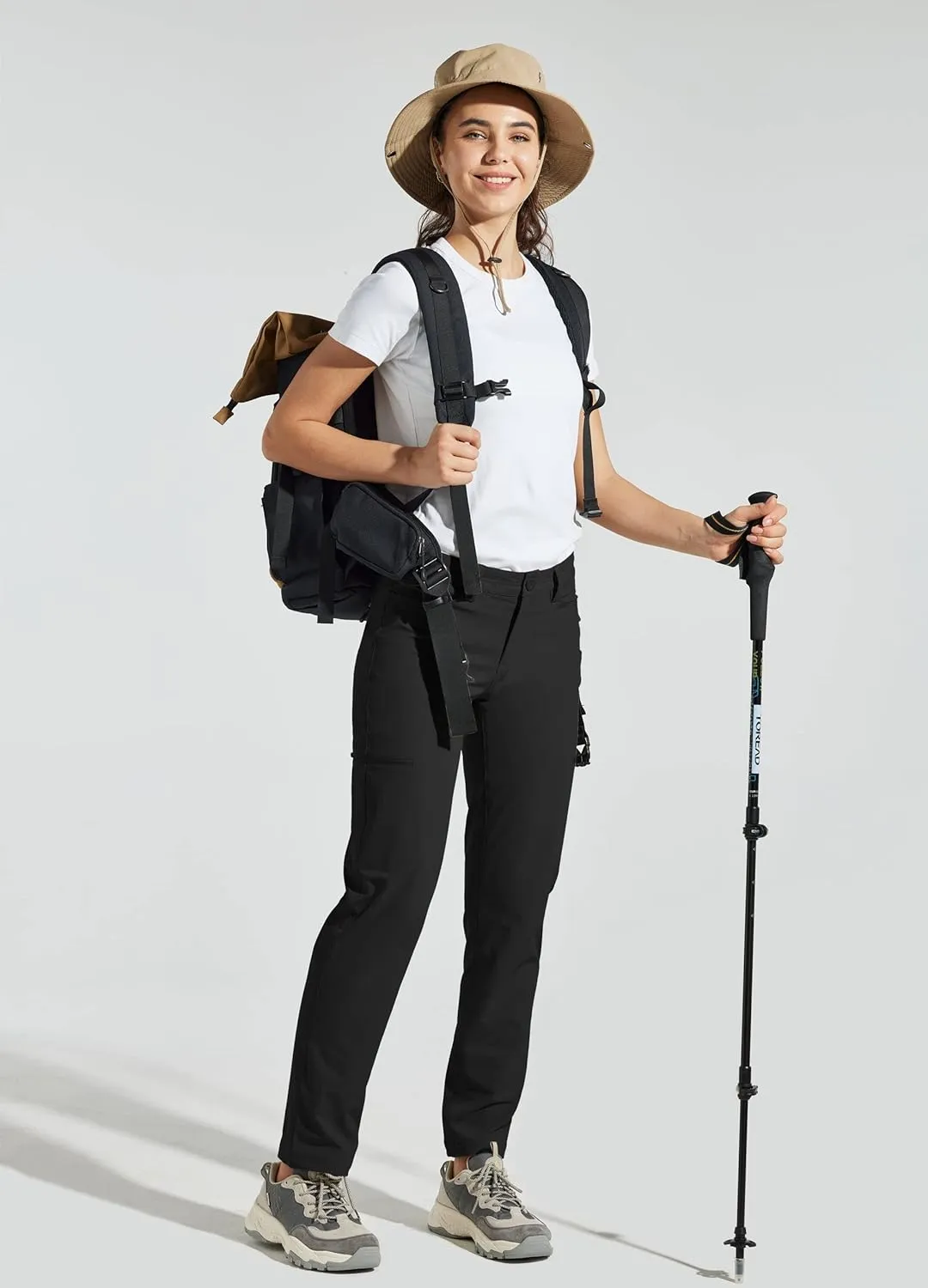 Willit Women's Golf Pants Hiking Cargo Pants Quick Dry Lightweight Outdoor Casual Pants Water Resistant