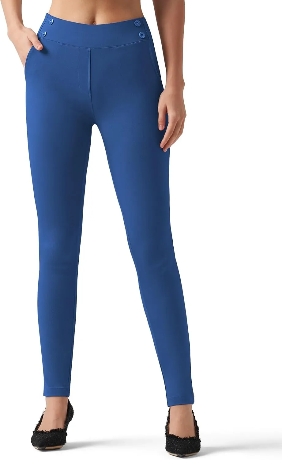 Willit Women's Yoga Dress Pants Skinny Work Slacks Leggings Stretch Office Pants High Waisted Business Casual Pants 27"/28"