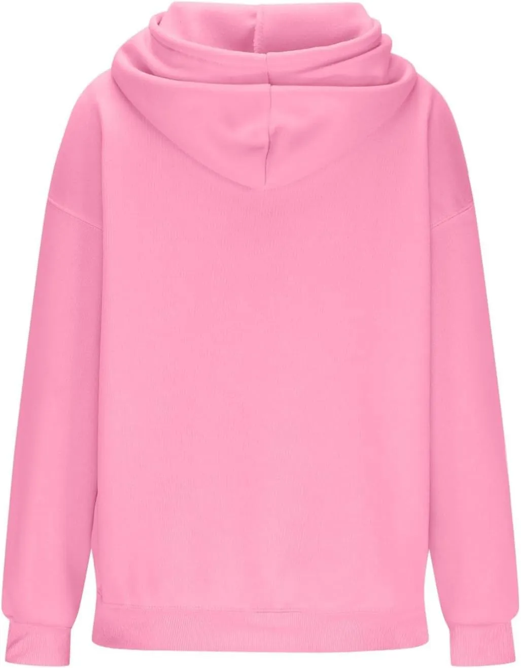 Women Oversized Hoodie Fleece Plain Plus Size Sweatshirts with Pocket Drawstring Workout Pullover Sweaters Tops