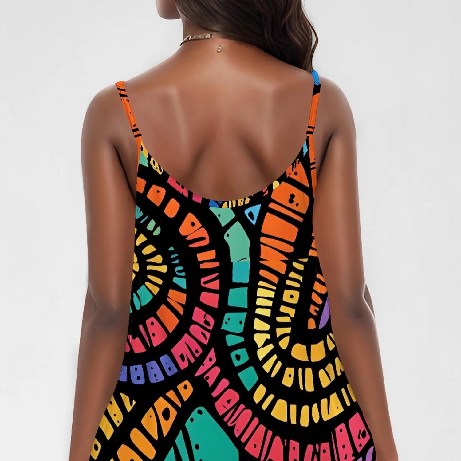 Womens 2025 Casual Sleeveless Spaghetti Strap Sundress Plus Size Loose Long Summer Boho Beach Maxi Dress with Pockets